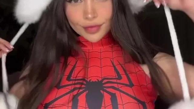 Alina Rose Spiderman Cosplay Teasing Herself Leaked Onlyfans Video