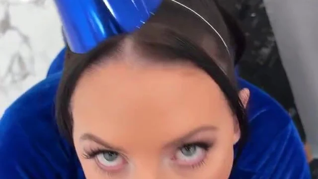 Angela White POV Birthday Blowjob Onlyfans Leak