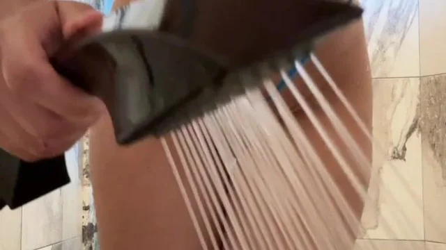Christina Khalil New Blue Slingkini Shower Head Masturbation PPV Leak