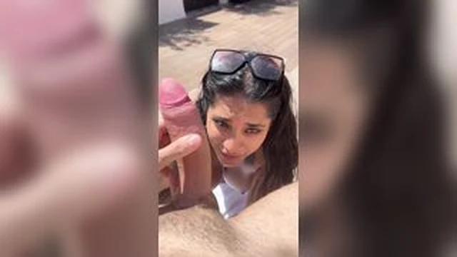 Yasmina Khan AKA Pengaliprincess Fucks On The Terrace While Neighbor Watches screenshot