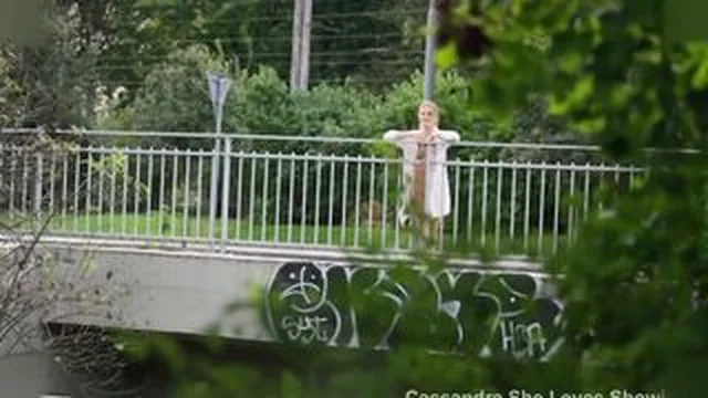 Cassandra Delia Teases In A Sexy Outdoor Striptease screenshot
