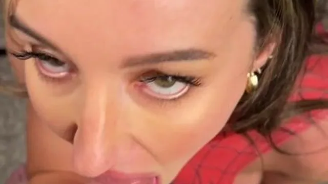 Beldots Spider Girl Cosplay Sucking Cock And Took Cum On Face Leaked Onlyfans