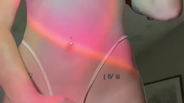 Piper Rockelle Barely Covered Pussy In G String Teasing Herself Onlyfans