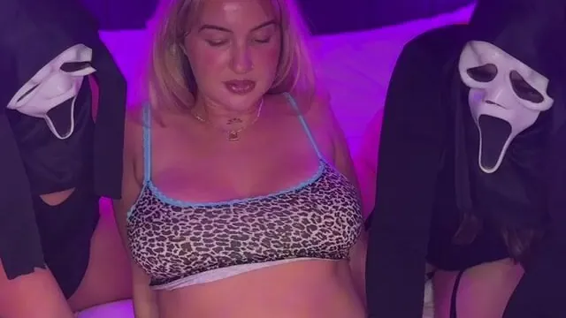 Earthiangel Got Two Lesbian Ghost Face Babes Force Her To Bounce On Toy Onlyfans