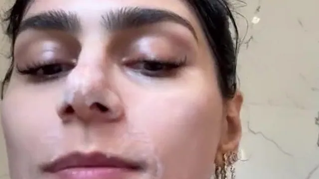 Mia Khalifa Performs A Steamy Strip Tease In The Shower