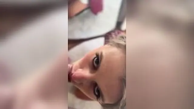 Serah Luna Performs Devout Deepthroat Blowjob On Knees screenshot