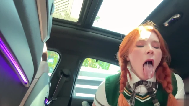 Sweetie Fox Sucks Cock In A Parked Car Before Rough Sex