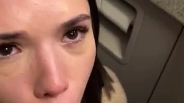 Eve Sweet Sucks Off Her Boyfriend In A Mile-High Bathroom
